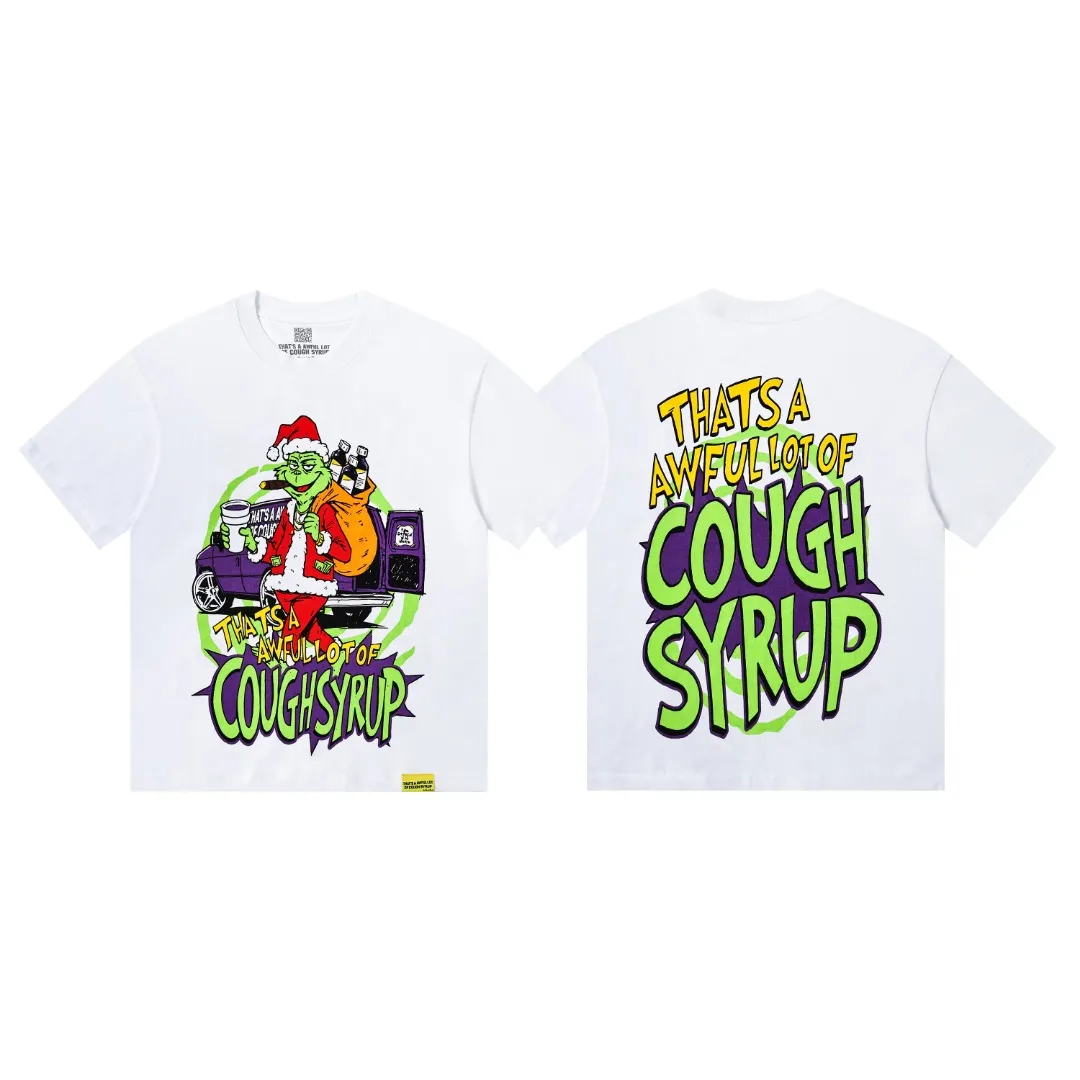 # / ｜ THAT'S A AWFUL LOT OF COUGH SYRUP In Stock T （fabric):32 Sizes（size）：S-M L X L （colour）： / 👉